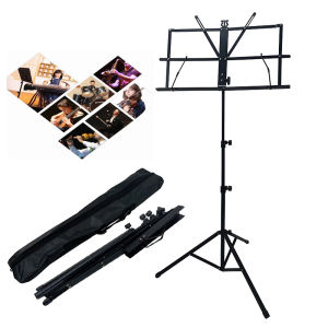 ขาตั้งเพลง ขาตั้ง แท่นวางเพลง ที่วางโน๊ตเหล็ก ขนาดใหญ่ แท่นวางโน้ตเพลงแบบมัลติฟังก์ชั่น แท่นวางโน้ตเพลงแบบ ขาตั้งโน๊ตเพลง พกพาสะดวก Professional Music Stan สแตนโน๊ต