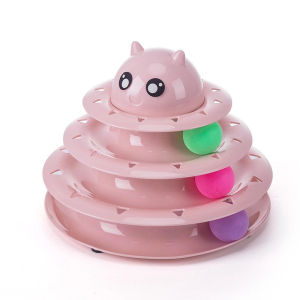 Cat toys Furniture Turntable Pet Intellectual Track Tower Funny Cat Toy