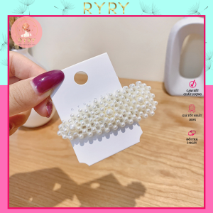 Kẹp Tóc Đính Ngọc Trai Nhân Tạo Phong Cách Hàn Quốc Thời Trang Cho Nữ