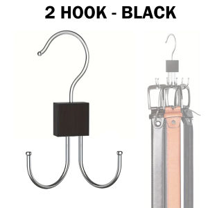 ALX MALAYSIA Multifunctional 360° Rotatable 6 Hook Belt Hanger Wardrobe Hanger Tie Rack Holder Belt Organizer Penyangkut Serbaguna 掛鉤 衣架