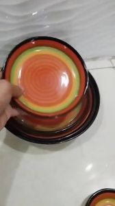 Đĩa Sứ Cầu Vồng Độc Đáo Size 6 – 15cm Phụ Kiện Decor Nhà Bếp Hiện Đại Cao Cấp