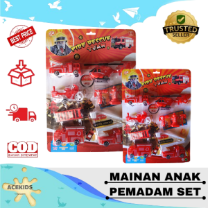 Mainan Anak Pemadam Kebakaran Truck Mini Edukasi Acekids -M568