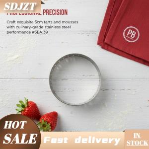 SDJZT Thép không gỉ Mousse bánh khuôn chịu nhiệt đục lỗ Vòng Tart Cookie bánh ngọt Vòng tròn cắt khuôn dụng cụ nướng bánh