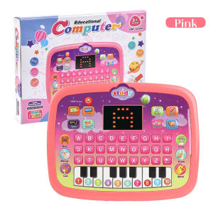 LAKOE 2 In 1 Mainan Tablet Musik Piano Anak Mainan Tablet Belajar Huruf Anak Mainan Laptop Edukasi Anak