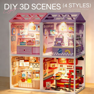 Micro Scene Assembly DIY My Little Shop Miniature Dollhouse Kit DIY Mini Shop Series Model Craft