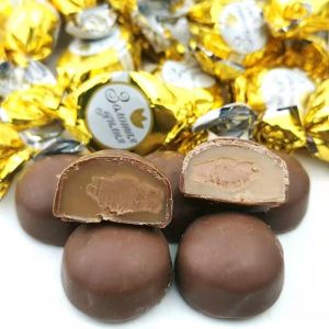 [ Hàng mới ] Kẹo Socola Nga Bông Huệ Vàng Konti “Golden Lily” gói 500g