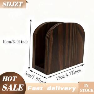 SDJZT Bằng gỗ khăn ăn chủ Tissue Box Countertop Organizer mạnh mẽ Khăn ăn Dispenser cho bàn ăn nhà bếp văn phòng trang trí nội thất