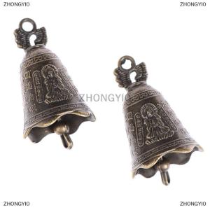 [COD] ZHONGYI0 Antique Bell Chinese Mini Sculpture Pray Guanyin Buddha Bell Shui Feng Bell