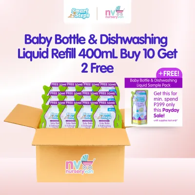 Smart Steps Baby Bottle and Dishwashing Liquid 400mL Refill. Buy 10 Get 2 FREE save 258.