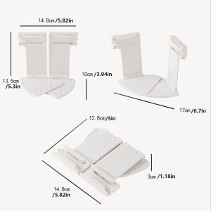 MMLUCK 4pcs Rotating Bed Cover Fixing Clip Foldable Invisible Bed Sheet Holder Quilt Fixing Tool Anti-Shift Bed Cover Fastener Bed Sheet