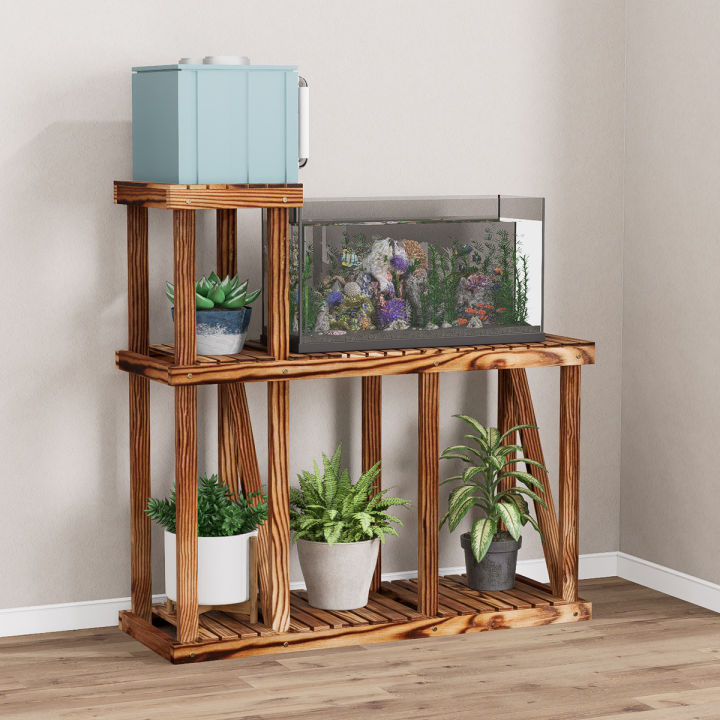 Fish Rack High Resolution Aquarium Stand Rack Fish Tank Stand Rack Minimalist Solid Wood Balcony ...