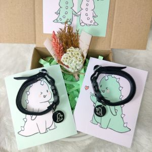 (2PCS) GELANG DINO COUPLE PREMIUM +  GIFTBOX