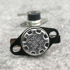 2pcs KSD301 250V Normally Open Bakelite plastic Constant Temperature Control Switch