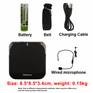 (1-3 Days Delivered)Portable Mini Rolton K400 Loudspeaker Bluetooth Microphone Voice Amplifier Booster Megaphone For Teaching Tour Guide Training