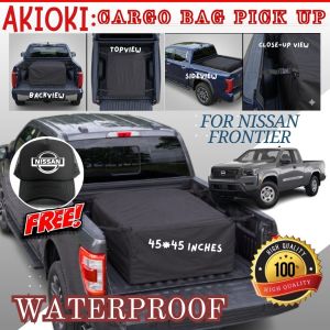 45x45inch AKIOKI Cargo Bag Pick Up for Nissan Frontier Truck Bag Waterproof Premium Quality with MESH CAP