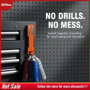 【COD】🔥🔥🔥 Magnetic Can Organizer Spray Bottle Holder For Tool Box Garage Storage Rack Toolbox Accessories Wall Mount 6 Clours Home Storage