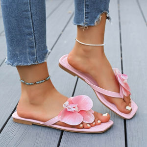 Floral Flip-Flops For Women New Summer Fashion Flat Casual Beach Sandals For Women In Stock