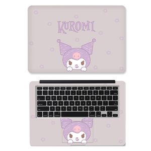 [2 pieces] Laptop cover sticker cute girl Sanrio design picture laptop computer office student dormitory laptop skin art decal 12/13/14/15/17 inches