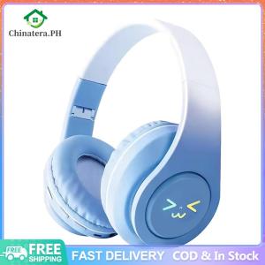 Light-Up Wireless BT Headphones Gradient Color Kawaii Wireless BT5.3 Headset Gift for Friends