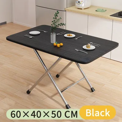 Portable Folding Dining Table for Small Spaces – Multifunctional Desk for Home Office & Outdoor Use Waterproof & Space-Saving Heavy-Duty Steel Frame