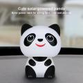 Pajangan Mobil Rumah Toko Kamar Kungfu Panda Dekorasi Fortune Home Decoration Ornaments Cute Solar Powered Tenaga Surya. 