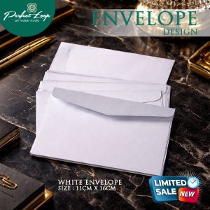 Emboss Wax Seal Bronze Sticker & Green White Color Paper Envelope (Limited Edition) Big & Small Size