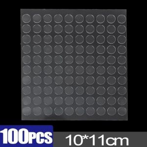 500pcs Strong Double-Sided Tape Traceless Reusable Blind Box Foot Pads Self-Adhesive Blind Box Landscape Doll Soles Anti-Fall Fixing Stickers