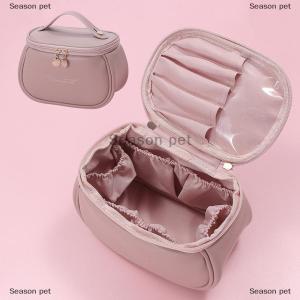 [COD] Season pet กระเป๋าเครื่องสำอางแบบพกพาความจุขนาดใหญ่แบบพกพาที่เก็บอุปกรณ์ในห้องน้ำกระเป๋าเก็บเครื่องสำอางกันน้ำ