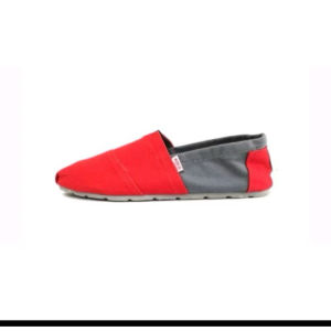 sepatu pria - sepatu slip on - sepatu wakai hitam abu - abu hitam