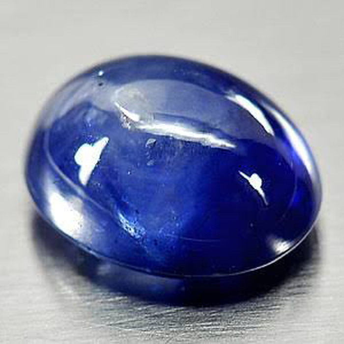 Batu Permata Natural Royal Blue Sapphire Corondum Asli Kristal