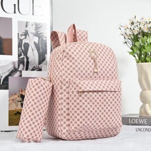 WENKENBAGS#8333 KOREAN FASHION 2N1 LEATHER MATERIAL SCHOOL BACKPACK WITH DETACHABLE POUCH FOR WOMEN.