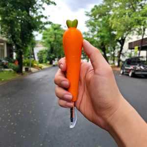 Bolpen Ballpoint Pulpen Gel Pen Squishy Karakter Kartun Hewan Sayuran