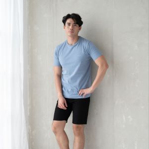 Kale Arion T-shirt Basic Organic Cotton 30s Asian Fit | Blue