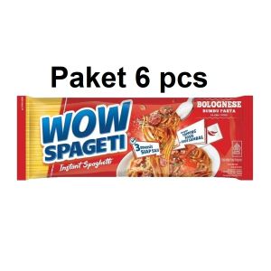 (PAKET 6 PCS) WOW SPAGETI Semua Rasa AGLIO OLIO BOLOGNESE CARBONARA isi 6 pcs