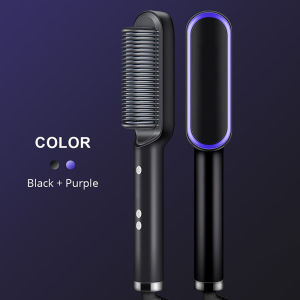 2-in-1 Professional Hair Straightener Comb Automatic Heating Hair Straightener Curler Multifunctional Hair Straightener