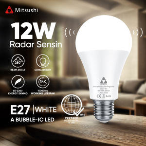 Mitsushi 12W Automatic Night Sensor Led Bulb Light Sound Detection Intelligent Automatic On/off Smart Light Bulb for Porch Stairs Hallway