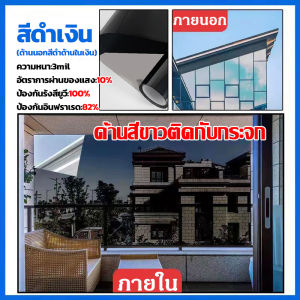 【ราคาถูกสุด】ฟิล์มกระจกบ้าน ฟิล์มกรองแสง กันความร้อน ฟิล์มกรองแสงรถยนต์ ฟิล์มอาคาร ยาว 2 เมตร กันรังสี UV กันแดด100% ฟิล์มติดกระจก Black Carbon Nano Ceramic Window Film ฟิล์มติดกระจกกรองแสง ฟิล์มปรอทกันแดด ฟิล์มติดอาคาร