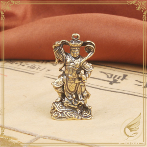 Móc Khóa Phật Giáo Tượng Mini Tứ Đại Thiên Vương Hộ Pháp Bằng Đồng Thau - Đồ Đồng Thuận Tâm