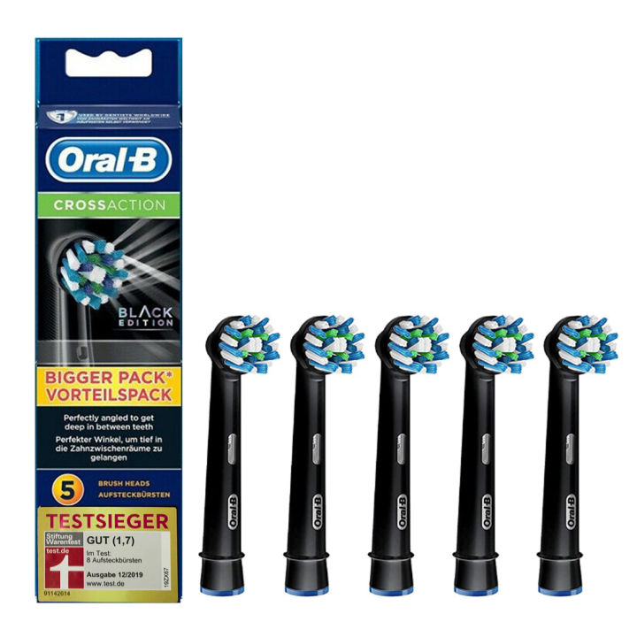 OralB CrossAction Electric Toothbrush Replacement Heads,5Count Lazada