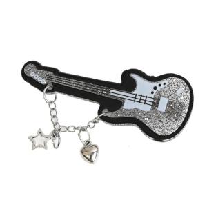 Kẹp tóc hình dạng đàn guitar Acrylic barrette cho phụ nữ cô gái ngọt ngào Phụ kiện tóc mát mẻ cho buổi hòa nhạc bên thu thập mặc