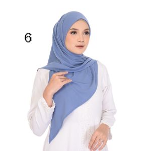 Bawal Lazy Tudung Instant Travel Mosscrepe / Awning Less Bdg 45