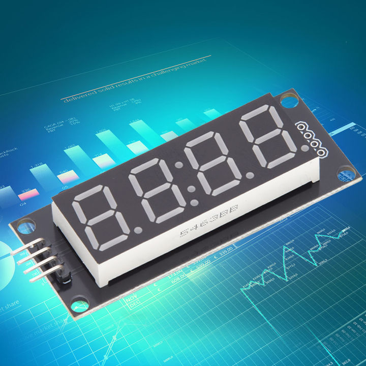 LED Display Tube Module 7 Segment Via 2 Pins LED Display Tube 4-Digit ...