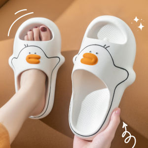 Mainland Sandal Slip On PVC Motif Bebek Cute Duck Slipper Pria Wanita Dewasa Sendal Indoor Outdoor Anti Slip Sandal Jelly Karet Sandal Flat HSN156