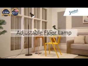 IKEA Style Adjustable LED Metal Stand Floor Lamp Reading Living Room Bedroom Decoration Lampu Lantai Membaca 可调节单头落地灯