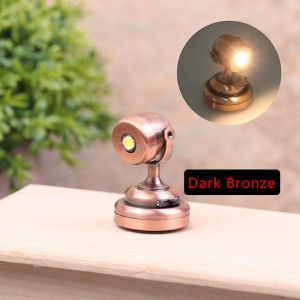 DOWNA 1:12 Đèn thủy tinh màu nhà búp bê Tự làm 10 Kiểu Dáng Đèn LED vàng thu nhỏ Mini Đèn chùm trần nhà Phụ Kiện Nhà Búp Bê