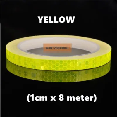 1cmx8m Reflective Sticker Tape Bicycle Bike Motor Motorcycle Car Warning Lining Reflection Luminous Srip Wheel Body 反光贴