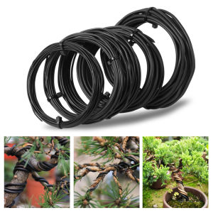 1mm/2mm Black Bonsai Wire Anodized Aluminum Bonsai Training Wire Garden DIY Tool for Plant Shapes Garden Tools