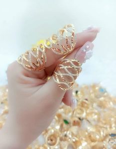 Nhẫn Nữ Mạ Vàng 18k  24 k Kiểu XiMen Xoắn Thời Trang N1160-105 Tubi Cony  - Cam Kết Bền Màu - Không Dị Ứng  - Mang đi chơi đi tiệc rất sang