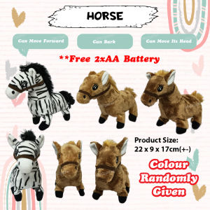 Cute Walking Horse / Cow / Squirrel **FREE BATTERY** With Sound Electronic Push Pet Kids Toys Dolls Child *READY STOCK*