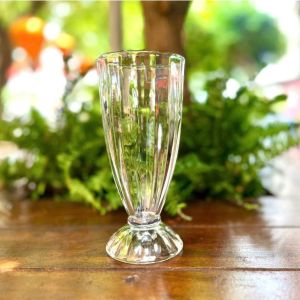 Bộ 6 Ly Sinh Tố Deli 345ml Vân Sọc Nổi Đáy Bóp Eo – Ly Thủy Tinh Sang Trọng Đựng Cafe Trà Sữa